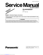 Panasonic SA-AK450GCP Service Manual