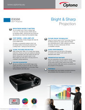 Optoma EX550 Specifications