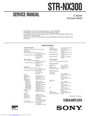 Sony STR-NX300 Service Manual