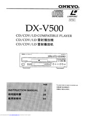Onkyo DX-V500 Instruction Manual