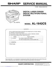 Sharp AL-1642CS Service Manual