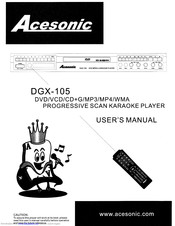 Acesonic DGX-105 User Manual