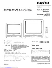 Sanyo C14LT77M Service Manual