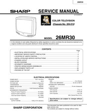 Sharp 26MR30 Service Manual