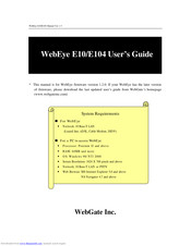 WebGate WebEye E104 User Manual