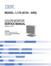 Ibm L170 Service Manual