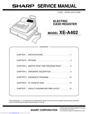 Sharp XE-A402 Service Manual