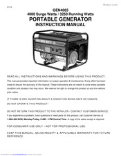 NB GEN4065 Instruction Manual