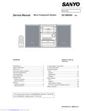 Sanyo DC-BM300 Service Manual