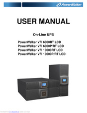 Power Walker VFI 10000P/RT LCD User Manual