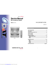 Daewoo XG-315 Service Manual