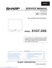 Sharp 51GT-25S Service Manual