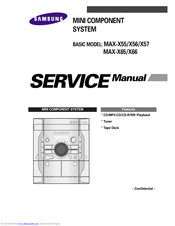 Samsung MAX-X65 Service Manual