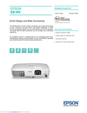 EPSON EB-W8 Specifications