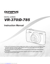 Olympus VR-370 Instruction Manual
