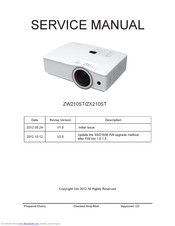 Optoma EcoBright ZX210ST Serivce Manual