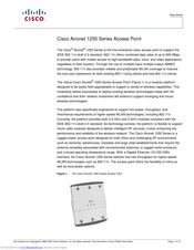 Cisco Airo Air Lap1252ag N K9 Manuals Manualslib