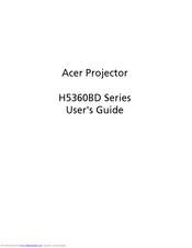Acer H5360BD Series User Manual