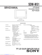 Sony Multiscan SDM-M51 Service Manual