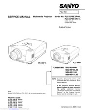 Sanyo PLC-XP41/L Service Manual