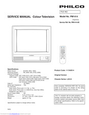 Philco PM1414 Service Manual