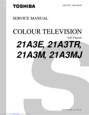 Toshiba 21A3E Service Manual