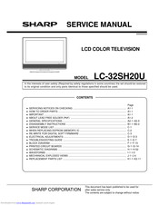 Sharp LC-32SH20U Service Manual