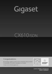 Gigaset CX610 ISDN Manual