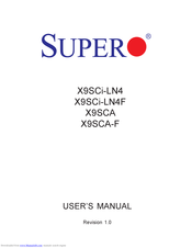 Supermicro Supero X9SCA-F User Manual