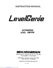 Milltronics Level Genie Instruction Manual