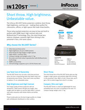 InFocus in124st Specifications