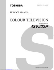 Toshiba 43VJ22P Service Manual
