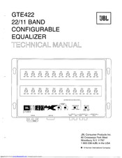 JBL GTE422 Technical Manual