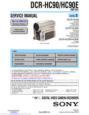 Sony Handycam DCR-HC90 Service Manual