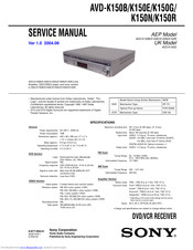 Sony AVD-K150E Service Manual