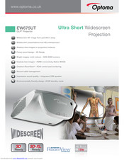 Optoma EW675UT Brochure & Specs