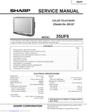 Sharp 35UF6 Service Manual