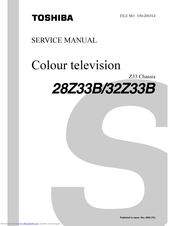 Toshiba 32Z33B Service Manual