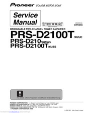 Pioneer PRS-D2100T/XU/ES Service Manual