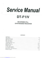Sangean DT-F1/V Service Manual