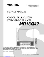Toshiba MD13Q42 Service Manual