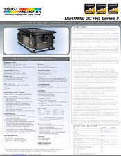 Digital Projection LIGHTNING 45-1080p 3D Specifications