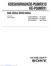 Sony KDE-P50MRX1D Service Manual