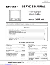 Sharp 20MR10M Service Manual