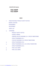 Sanyo VCC-4594P Service Manual