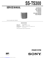 Sony SS-TS300 Service Manual