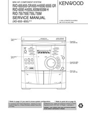 Kenwood RXD-655 Service Manual
