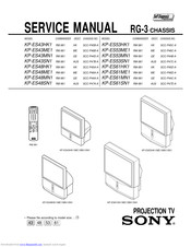 Sony KP-ES43HK1 Service Manual