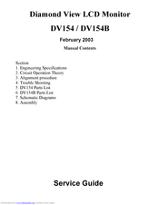 Diamond View DV154 Service Manual