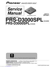 Pioneer PRS-D3000SPL/X1H/EW Service Manual